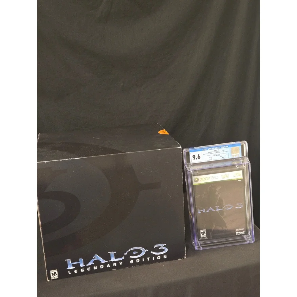 Halo 3 Legendary Edition Xbox 360 CGC 9.6 A+ Sealed Graded Game & Essentials Box